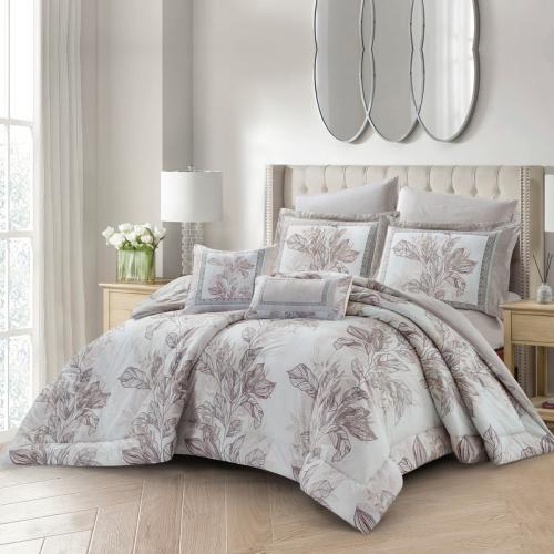 مفرش نورش وجهين قطن 100% مفرد ونص 4 قطع