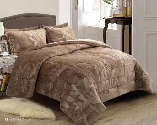 طقم مفرش روما مخمل شتوي مزدوج -6 قطع