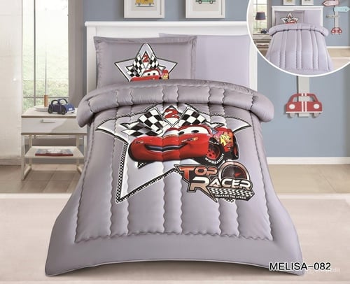 مفرش اطفال صيفي مفرد ونص 4 قطع