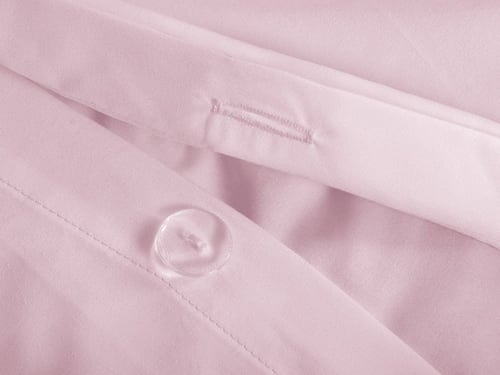 تلبيسة لحاف بدون حشوة مزدوج 4 قطع - وردي