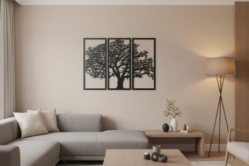 ديكور جداري بتصميم الشجرة مكوّن من 3 قطع – فن جدار...