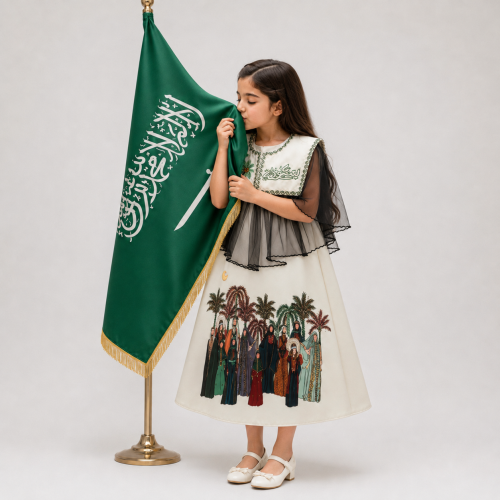 فستان اليوم الوطني ملكي