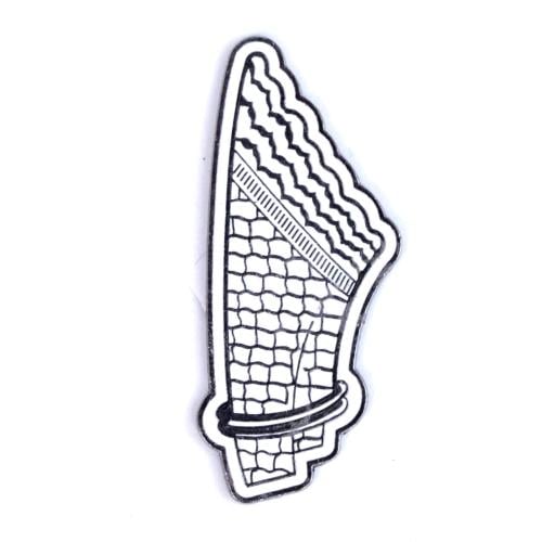 بروش حديد كوفية خريطة فلسطين.