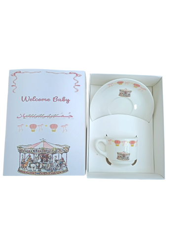 اكواب قهوة طقم اكواب قهوة مع صحن وطباعة حسب الطلب...