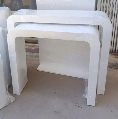 طقم مدخل حبتين كبير وصغيرلون أبيض