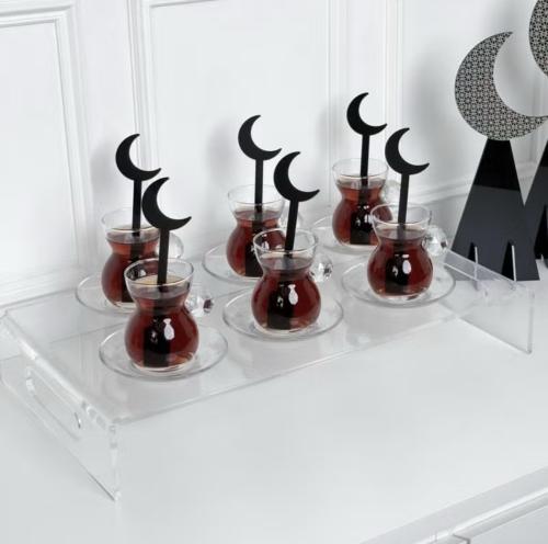 ملاعق رمضان ترحيبيه عليها هلال رمضان عدد 6 قطع | ا...