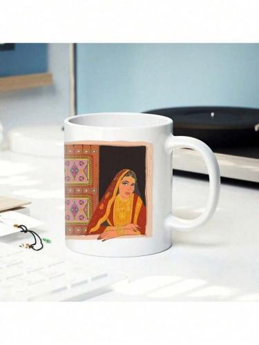 كوب سيراميك به رسوم ثقافية من جميع أنحاء المملكة ا...