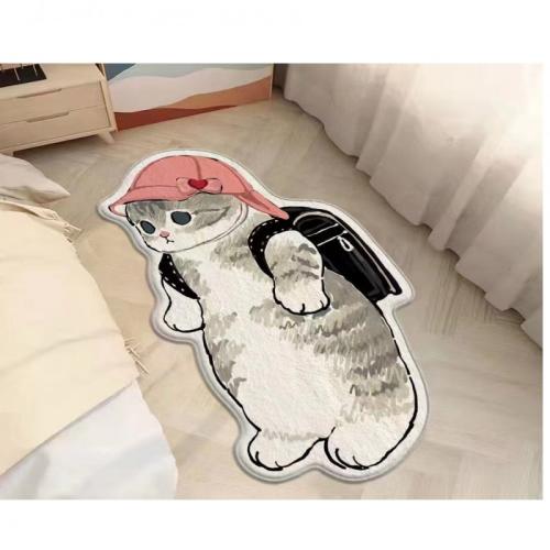 سجادة صغيرة على شكل قطة كارتون