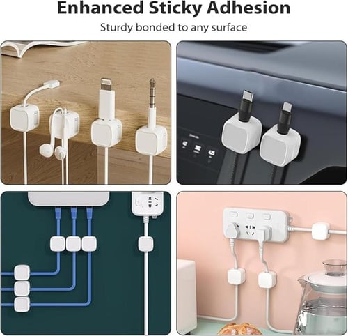 حامل منظم للأسلاك، مشابك بفتحات مغناطيسية