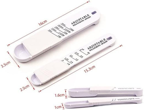 مجموعة ملاعق قياس قابلة للتعديل