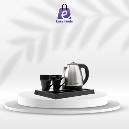 جي في سي برو كاتيل شاي بسعة 1.5 لتر ، بكوبين اضافي