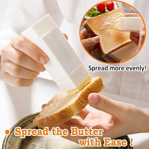 موزع زبدة دوار مع غطاء، حاوية بلاستيكية