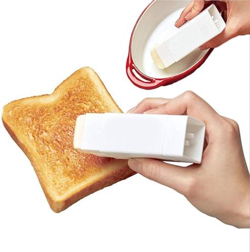 موزع زبدة دوار مع غطاء، حاوية بلاستيكية