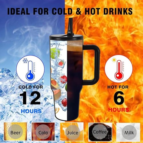 كوب حراري مع مقبض وغطاء بماصة من جيفو بوا | زجاجة...