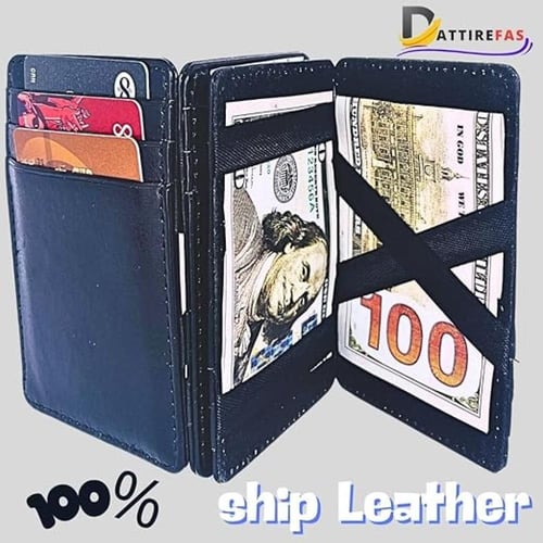 محفظة رجالى جلد طبيعى