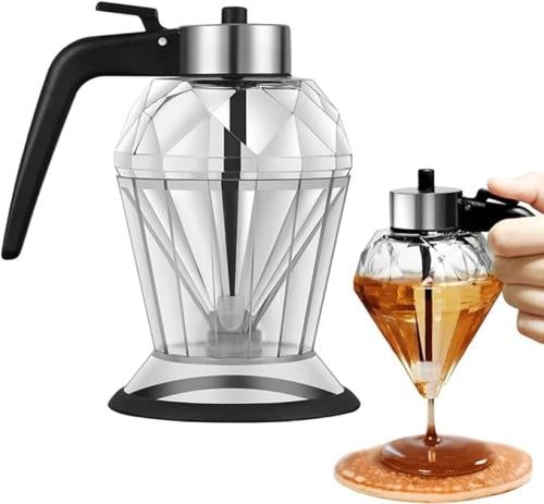 موزع عسل من الزجاج سعة 200 مل