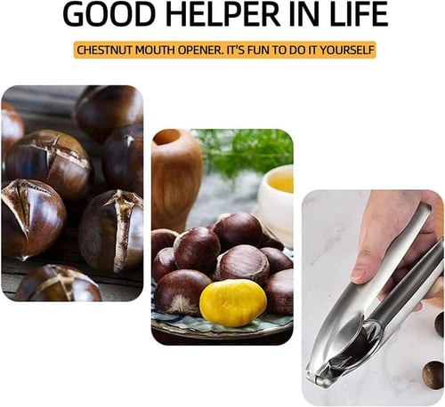 كاستويف اداة تقطيع الكستناء من الستانلس ستيل