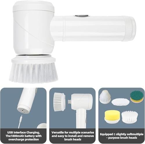 فرشاة تنظيف كهربائية دوارة