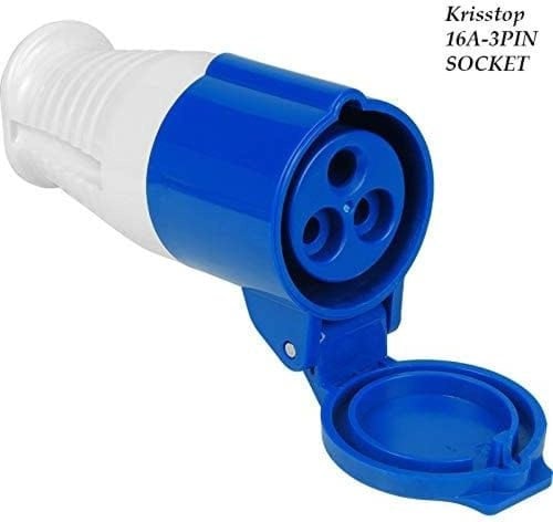 قابس ومقبس كهربائي صناعي ثلاثي النواة 16 امبير مقا...