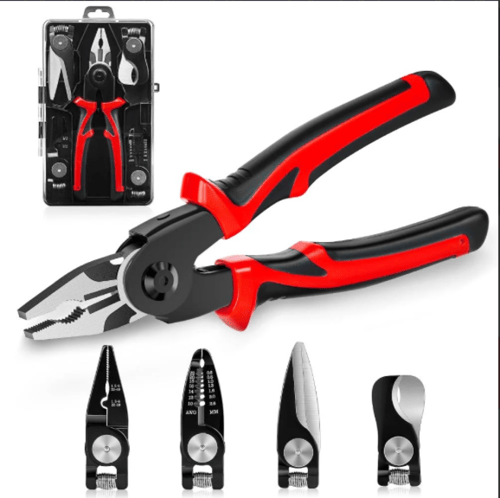 طقم كماشة متعددة الوظائف 5 في 1 كماشة قابلة للتبدي...