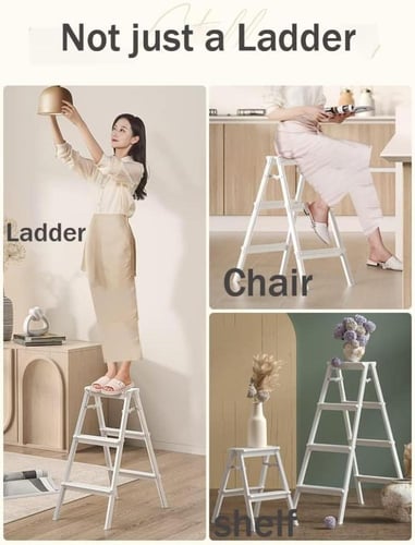 سلم المنيوم صناعة وطنية متوفر بمقاسات مختلفة