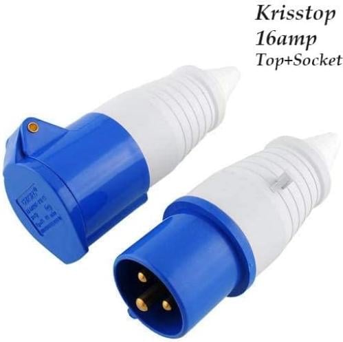 قابس ومقبس كهربائي صناعي ثلاثي النواة 16 امبير مقا...