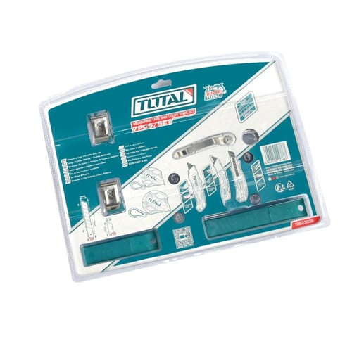 مجموعة مشارط مع امتار على كرت توتال TOS23036 total...