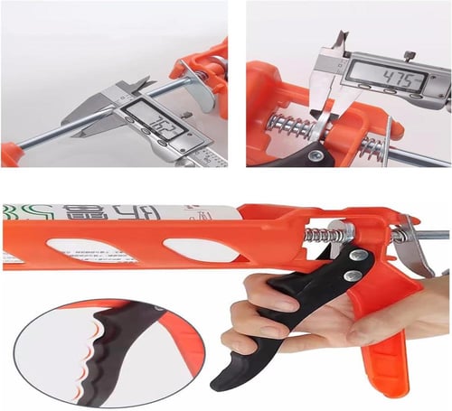 مسدس سليكون بلاستيك برتقالي