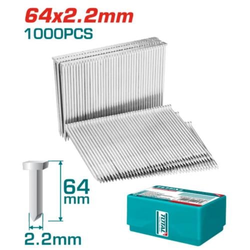 مسمار دباسة 1000PCS فولاذ توتال متعدد المقاسات