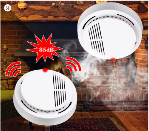 كاشف دخان بطارية 9 فولت