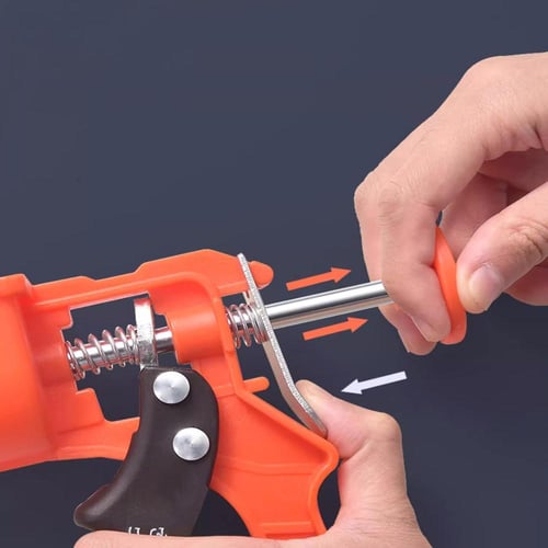 مسدس سليكون بلاستيك برتقالي