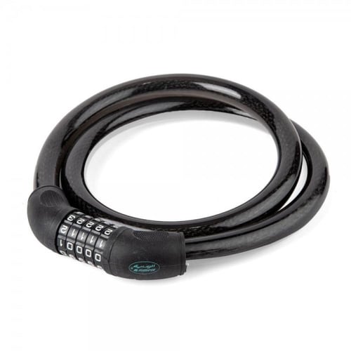 قفل دراجة من الفولاذ الملبس بجلد بطول 90 سم