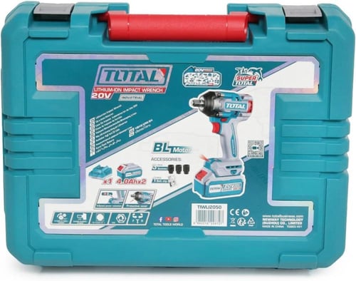 دريل شد كفرات بطارية 20V 850N.m شنطة بلاستيك مع بط...