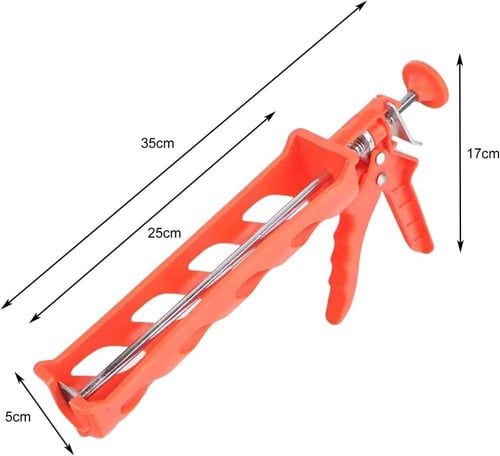 مسدس سليكون بلاستيك برتقالي