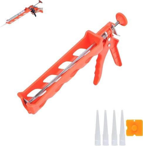 مسدس سليكون بلاستيك برتقالي