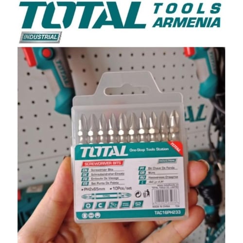 ريشة دريل وجهين مربع 6.5 سم* 2 كروم مصلب توتال TAC...