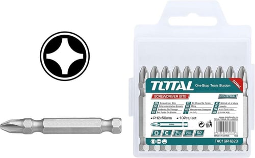 ريشة دريل مربع 50 ملي * 2 كروم مصلب توتال TAC16PH2...