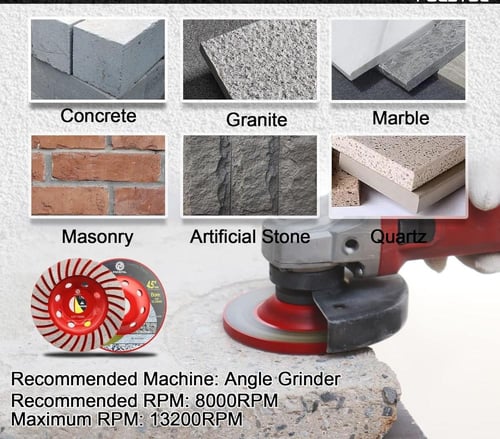 دسك كوب كسر وطحن حواف جرانيت خط وخطين احجام واشكال...