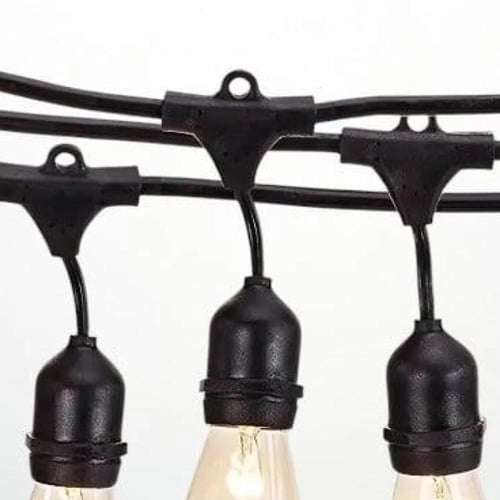 عقد لمبات بطول 10 متر و 10 قواعد E27 وتر بروف