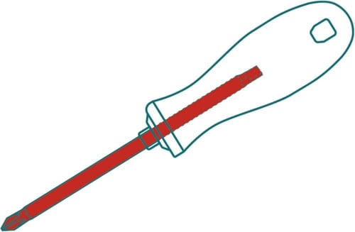 مفك وجهين 75 ملي * 6.3 صغير توتال THT250216 total...