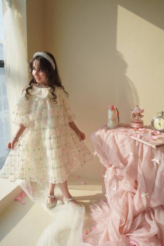 Girls' Eid dress without waist