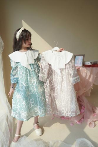 Eid dress soft without waist and white collar