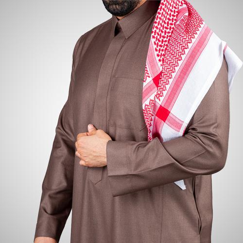 ثوب رجالي شتوي سحاب قلاب -راكز