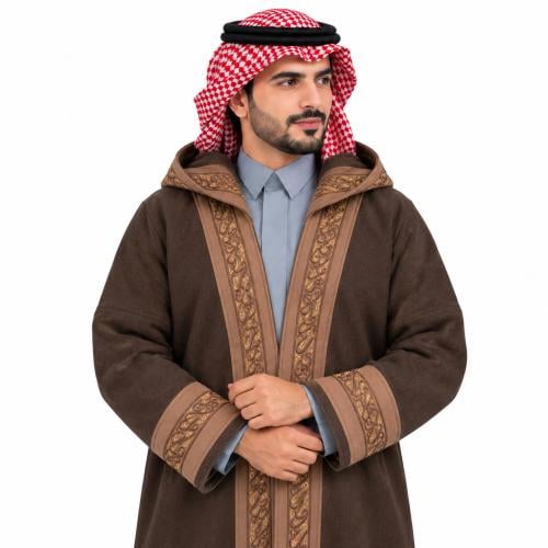 فروة جوخ دبل فيس خط عربي -ديوانية