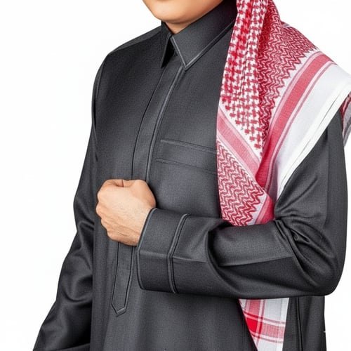 ثوب ولادي شتوي سحاب قلاب مطرز - راكز