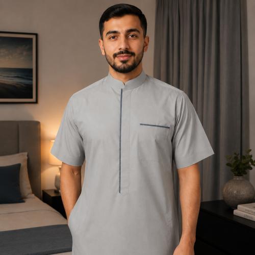 قميص رجالي نص كم صيفي - راكز