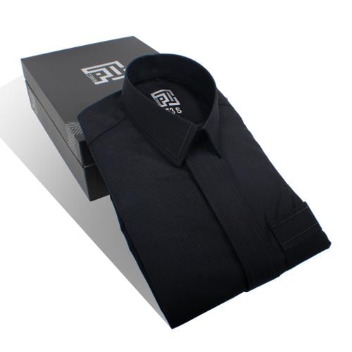 ثوب شبابي شتوي سحاب قلاب مقلم مطرز - راكز