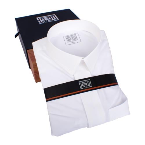 ثوب الأصيل رجالي سحاب قلاب مطرز صيفي