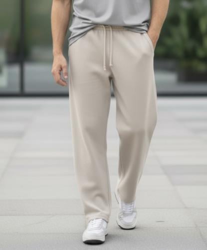 بنطلون اوفر سايز طبي رجالي - بيج