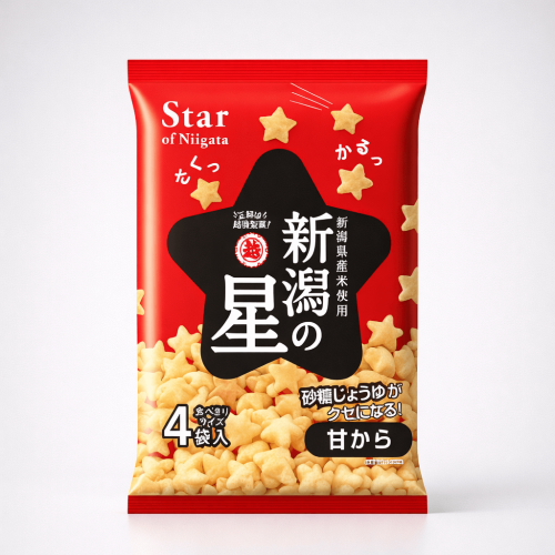 سناك أرز بنكهة الصويا الحلوة (كرتون 12 حبة) - سناك...